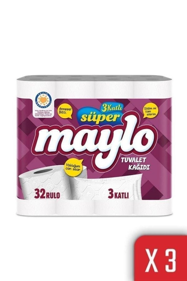 3 Katlı Tuvalet Kağıdı 3 x 32'li