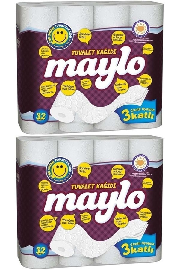 3 Katlı Tuvalet Kağıdı 2 x 32'li